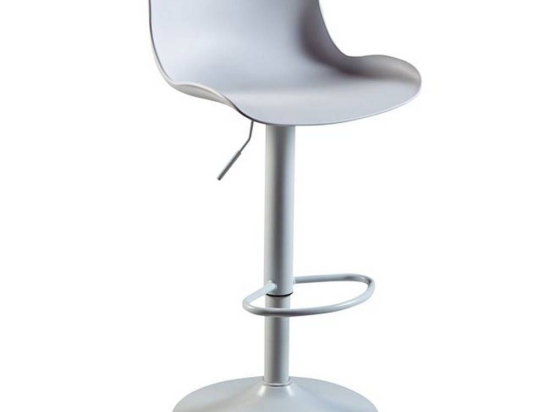 Σκαμπό Μπαρ Moss White ΕΜ200,2 44x45x58/81-79/102cm Σετ 2τμχ Πολυπροπυλένιο