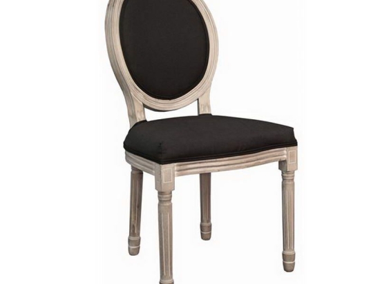 Καρέκλα Jameson Ε752,3 49x55x95cm Black Σετ 2τμχ Ξύλο,Ύφασμα