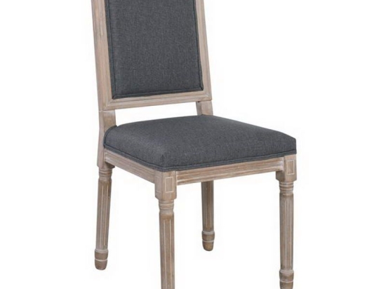 Καρέκλα Jameson Square Ε755,2 45x53x95cm Grey Σετ 2τμχ Ξύλο,PU
