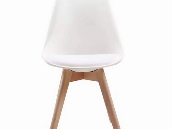 Καρέκλα Martin ΕΜ136,14 49x57x82cm White Σετ 4τμχ Ξύλο,Πολυπροπυλένιο