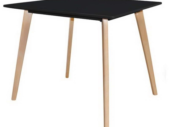 Τραπέζι Martin Ε7100,2 80x80 H.75cm Black Mdf