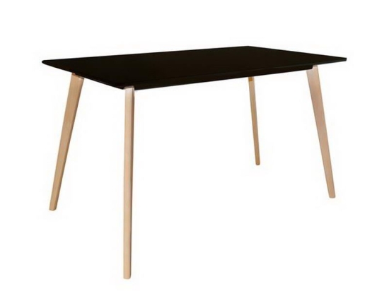 Τραπέζι Martin Ε7101,2 120x70 H.75cm Natural-Black Mdf,Ξύλο