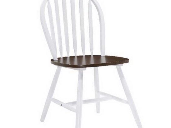 Καρέκλα Sally Ε7080,5 44x51x93cm White-Walnut Σετ 4τμχ Ξύλο