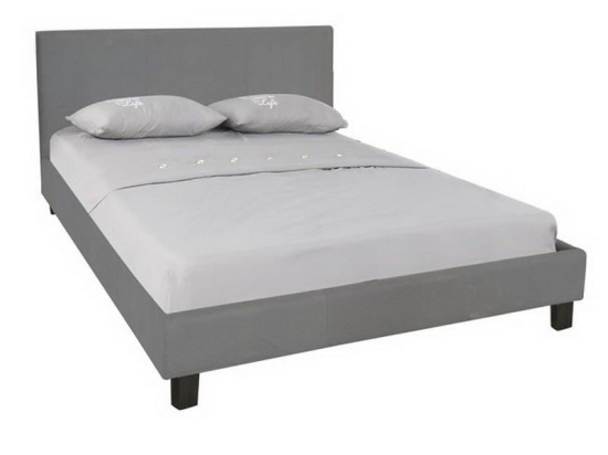 Κρεβάτι Διπλό Wilton Ε8054,F2 169x213x89/160x200cm Grey Διπλό Μέταλλο,Ύφασμα,Ξύλο
