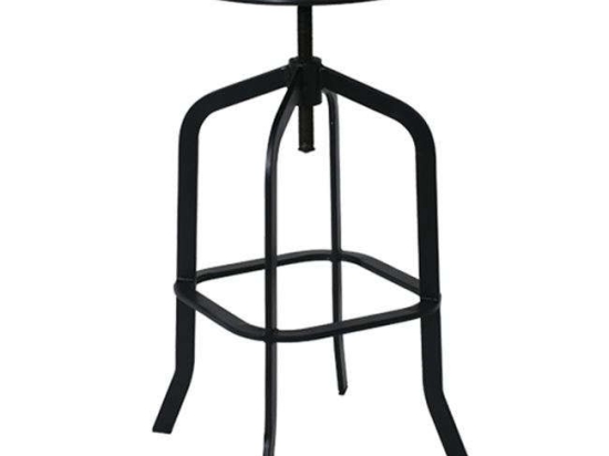 Σκαμπό Bar Andy Ε5137,1 36x36 H.66/81cm Black Μέταλλο