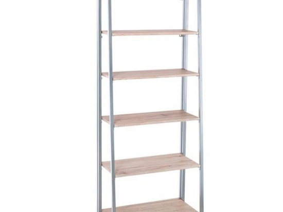 Ραφιέρα ΕΟ427,1 Πτυσσόμενη 64x32x153cm White - Sonoma Μελαμίνη,Μέταλλο