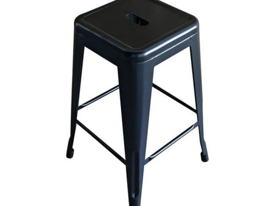 Σκαμπό Bar Relix Ε5193,1W 43x4x64cm Black Μέταλλο
