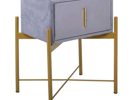 Κομοδίνο Με 1 Συρτάρι Passion Ε8803,Κ2 51x40x65cm Grey
