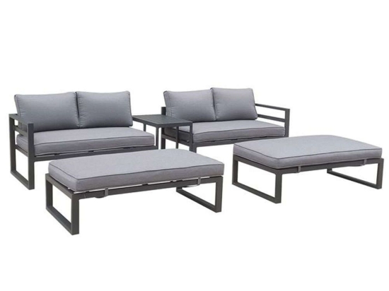 Σαλόνι Κήπου Orbea (Σετ 5Τμχ) Anthracite-Grey 8 Θέσεων