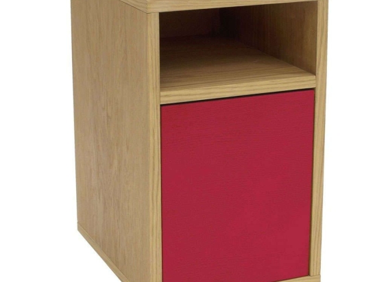 Κομοδίνο Slim SLIMBST12 30x40x52,5cm Red