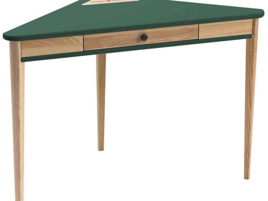 Γραφείο Γωνιακό Με Συρτάρι Ashme ASHMECOROF10 114x85x75cm Sea Green