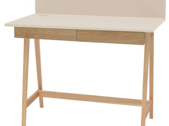 Γραφείο Luka LUKA2DOFASH4 110x50x75cm Natural-Beige