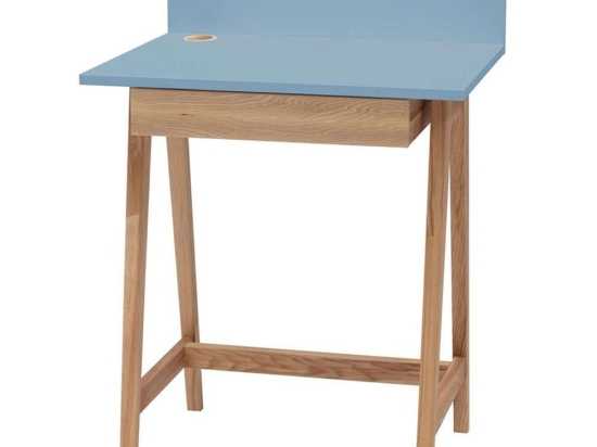 Γραφείο Luka LUKA1DOFASH13 65x50x75cm Natural-Light Blue