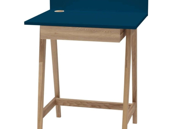 Γραφείο Luka LUKA1DOFASH14 65x50x75cm Natural-Petrol Blue
