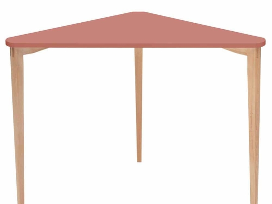 Γραφείο Γωνιακό Naja NAJAOBE16 114x85x75cm Dark Coral-Beech