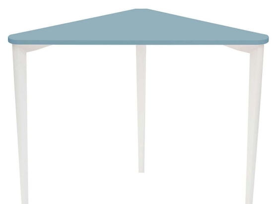 Γραφείο Γωνιακό Naja NAJAOWH13 114x85x75cm Light Blue-White