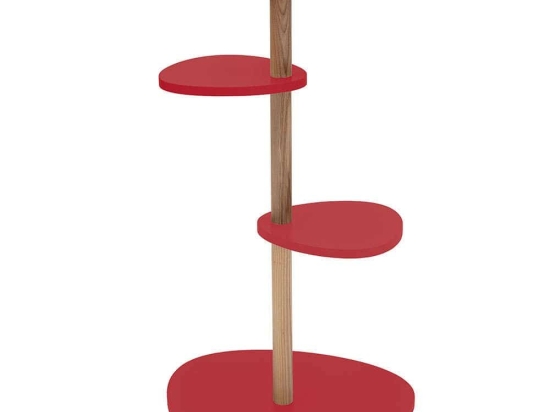Ραφιέρα Δαπέδου Magla MAGLAS12 55,5x50x91,2cm Red