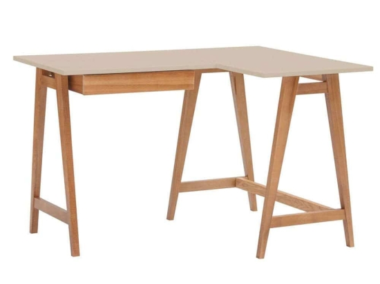Γραφείο Luka S Δεξιά Γωνία LUKAROFSOAK4 115x50x75cm Oak-Beige