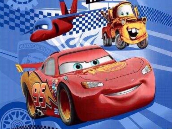 Ariete Casa Κουβέρτα Velour Cars Μονή 160×220 Μπλε/Κόκκινη