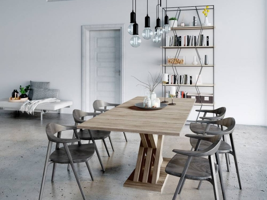 ΤΡΑΠΕΖΑΡΙΑ ΕΠΕΚΤΕΙΝΟΜΕΝΗ CITY6227 160(200)X90X76CM SΟNOMA