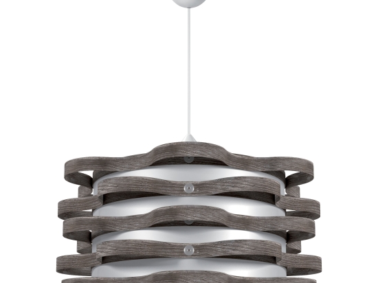 ΦΩΤΙΣΤΙΚΟ ΚΡΕΜΑΣΤΟ FLORENCE ΜΟΝΟΦΩΤΟ ΓΚΡΙ (PP-PVC) Ε27 48X48X80CM