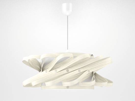 ΦΩΤΙΣΤΙΚΟ ΚΡΕΜΑΣΤΟ MAJORKA ΜΟΝΟΦΩΤΟ ΛΕΥΚΟ (PP-PVC) Ε27 58X58X80CM