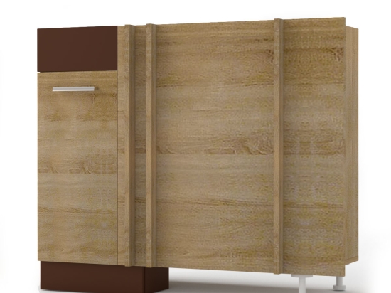 ALINA ΚΑΤΩ ΝΤΟΥΛΑΠΙ ΓΩΝΙΑΣ 100X44.5X85ΕΚ SONOMA-MOCCA