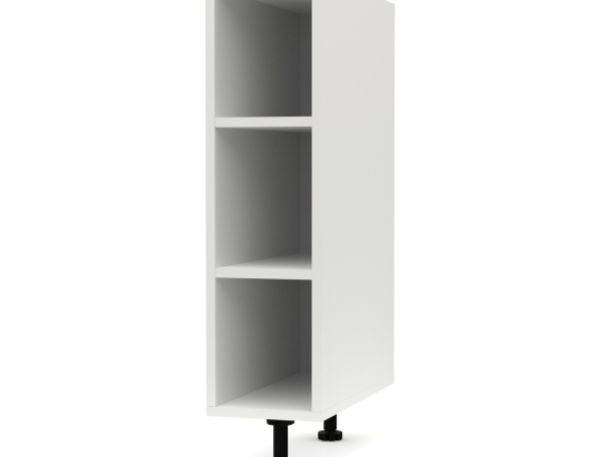CHARLOTTE ΚΑΤΩ ΝΤΟΥΛΑΠΙ ΜΕ ΡΑΦΙΑ 20X46.5X82ΕΚ ΛΕΥΚΟ