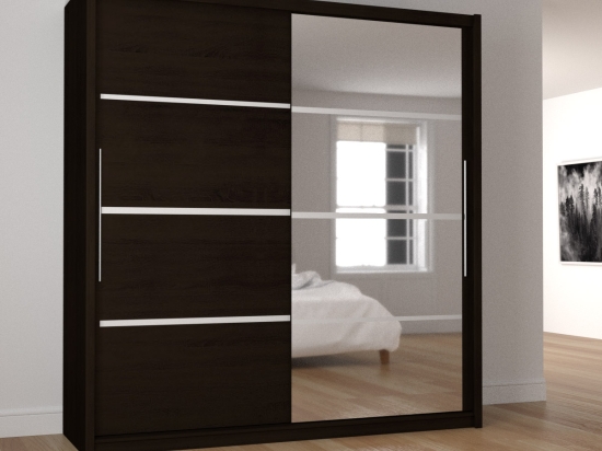 ΝΤΟΥΛΑΠΑ ΔΙΦΥΛΛΗ ILONA ΣΟΚΟΛΑ 180X61X216ΕΚ MDF