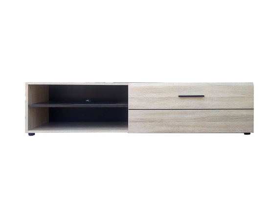 ΕΠΙΠΛΟ TV SOLO 163X41X38CM SONOMA ΜΕ WENGE ΚΑΙ MDF ΚΑΜΠΥΛΩΤΟ ΤΕΛΕΙΩΜΑ ΣΤΙΣ ΠΟΡΤΕΣ