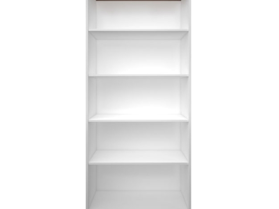 ΒΙΒΛΙΟΘΗΚΗ TOP MIX 80X33X183CM ΛΕΥΚΟ-ΣΟΝΟΜΑ