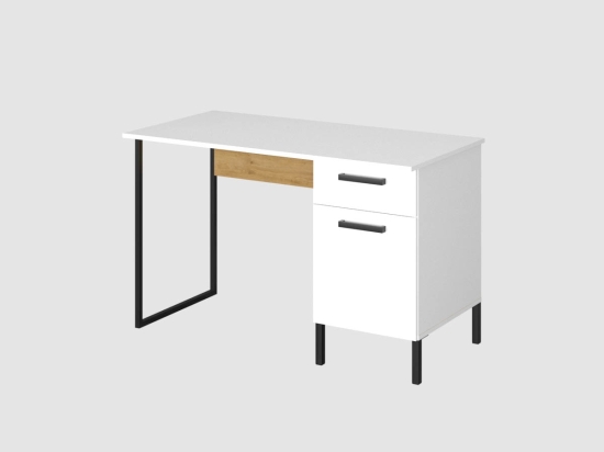 ΓΡΑΦΕΙΟ SANTES WH ΧΡΥΣΟ ΔΡΥΣ ΛΕΥΚΟ 120X60X74ΕΚ