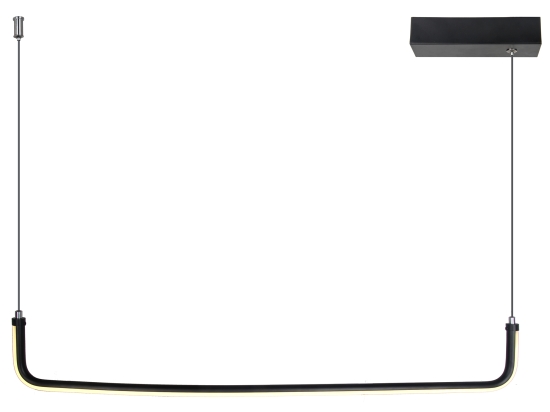 ΚΡΕΜΑΣΤΟ ΦΩΤΙΣΤΙΚΟ ΡΑΓΑ LED 12W 3000Κ ΜΑΥΡΟ 90X11.5X150CM