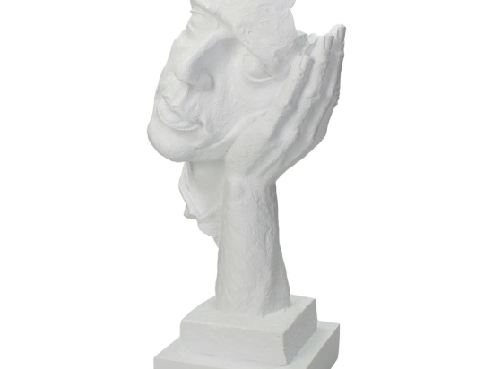 ΔΙΑΚΟΣΜΗΤΙΚΟ ARTELIBRE ΠΡΟΣΩΠΟ ΛΕΥΚΟ POLYRESIN 15.5X13X33CM