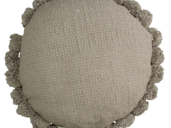 ΜΑΞΙΛΑΡΙ ARTELIBRE ΠΟΜ ΠΟΜ ΓΚΡΙ ΒΑΜΒΑΚΕΡΟ 45X45CM