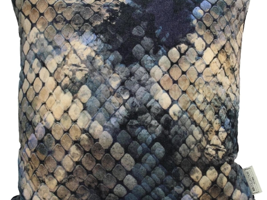 ΜΑΞΙΛΑΡΙ ARTELIBRE ΔΕΡΜΑ ΦΙΔΙΟΥ ΜΠΛΕ ΒΕΛΟΥΔΟ 45X45CM