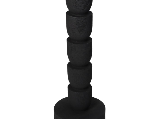 ΚΗΡΟΠΗΓΙΟ ARTELIBRE ΜΑΥΡΟ POLYRESIN 8X8X22.5CM