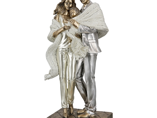ΔΙΑΚΟΣΜΗΤΙΚΟ ARTELIBRE ΟΙΚΟΓΕΝΕΙΑ ΑΣΗΜΙ/ΛΕΥΚΟ POLYRESIN 8X12X26.5CM