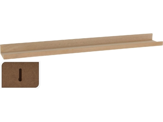 ΡΑΦΙ ΕΠΙΤΟΙΧΙΟ ΦΥΣΙΚΟ MDF 77X10X4CM