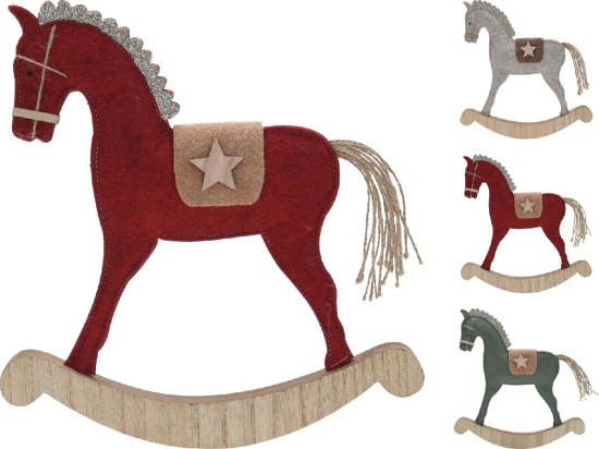 ΚΟΥΝΙΣΤΟ ΑΛΟΓΑΚΙ ΥΦΑΣΜΑ/ΞΥΛΟ 28X3X30CM ΣΕ 3 ΧΡΩΜΑΤΑ