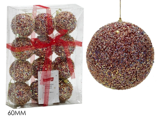 ΜΠΑΛΑ ΜΕ GLITTER ΠΟΛΥΧΡΩΜΟ Φ6CM ΣΕΤ 12ΤΜΧ