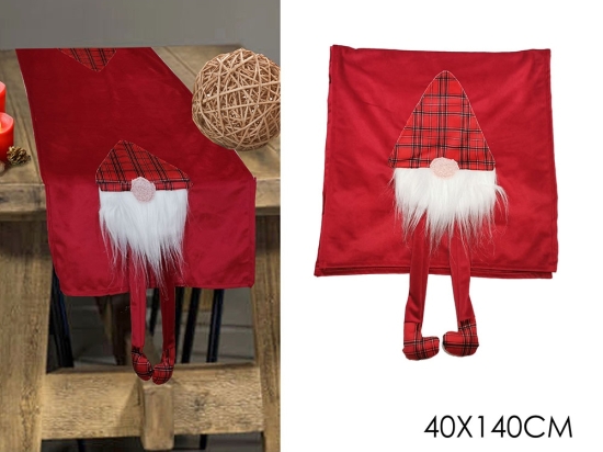 ΡΑΝΕΡ ΜΕ ΝΑΝΟ ΚΟΚΚΙΝΟ ΒΕΛΟΥΔΟ 40X140CM