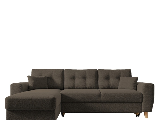 ΚΑΝΑΠΕΣ ΓΩΝΙΑΚΟΣ ARTELIBRE ΑΝΑΣΤΡΕΨΙΜΗ ΓΩΝΙΑ JESSIE 235X160X85CM ΚΑΦΕ