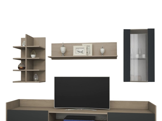 ΣΥΝΘΕΤΟ ARTELIBRE HARRY ΜΟΡΙΟΣΑΝΙΔΑ RAW ENDGRAIN OAK/ΑΝΘΡΑΚΙ 200X40-30X180CM