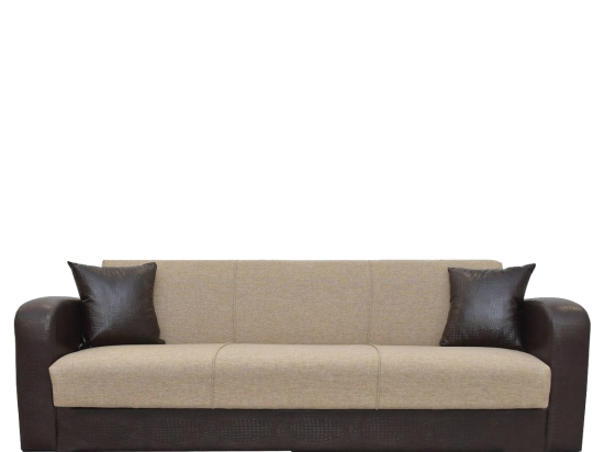 ΚΑΝΑΠΕΣ ΚΡΕΒΑΤΙ ΤΡΙΘΕΣΙΟΣ ARTELIBRE MARTINI ΚΑΦΕ PU 215X84X84CM