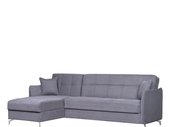 ΚΑΝΑΠΕΣ ΓΩΝΙΑΚΟΣ ARTELIBRE JOAQUIN ΓΚΡΙ 230X84X89CM