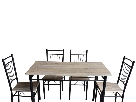 ΤΡΑΠΕΖΙ ΣΕΤ (4+1) ARTELIBRE BLUE DAWN SONOMA 120X68X75CM