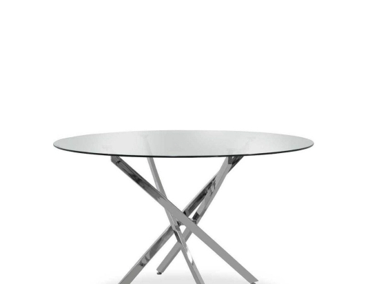 ΤΡΑΠΕΖΙ ARTELIBRE PHLAX ΔΙΑΦΑΝΟ ΓΥΑΛΙ Φ120X74CM