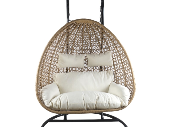 ΚΟΥΝΙΑ ΠΟΛΥΘΡΟΝΑ ARTELIBRE ABRONIUS ΦΥΣΙΚΟ ΜΕΤΑΛΛΟ/RATTAN 130X68X195CM