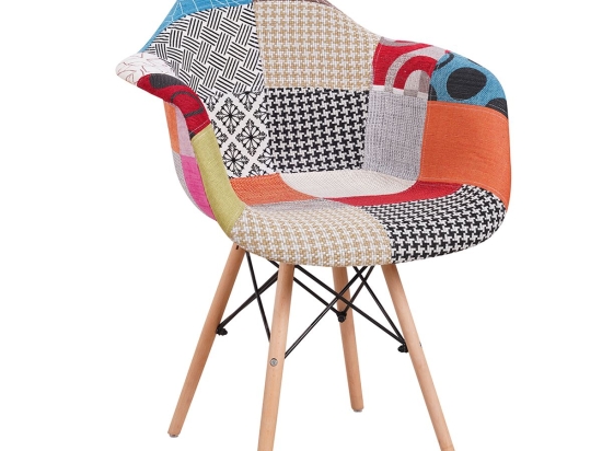 ΚΑΡΕΚΛΑ ARTELIBRE GOSLING PATCHWORK ΥΦΑΣΜΑ/ΞΥΛΟ 62X59X82CM